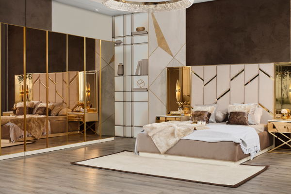 GOLD BEDROOM SET