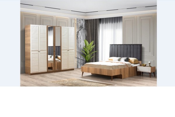 BEYKOZ CEVİZ WHITE  BEDROOM SET